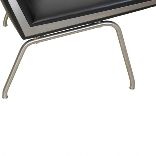 Hans Wegner AP-40 stol i sort læder