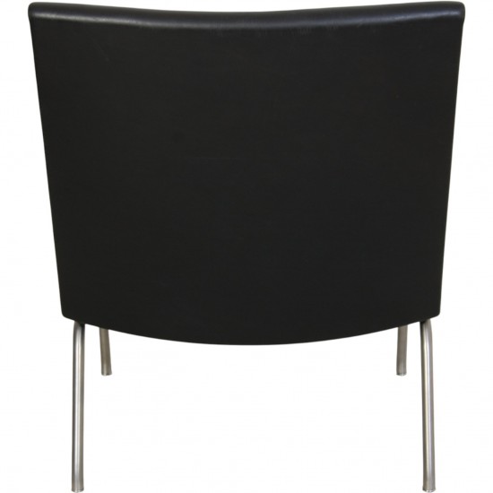 Hans Wegner AP-40 stol i sort læder