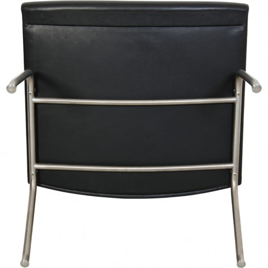 Hans Wegner AP-40 stol i sort læder