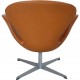 Arne Jacobsen vintage cognac Svane stol 1960'erne