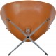 Arne Jacobsen vintage cognac Svane stol 1960'erne