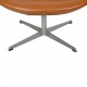 Arne Jacobsen vintage cognac Svane stol 1960'erne
