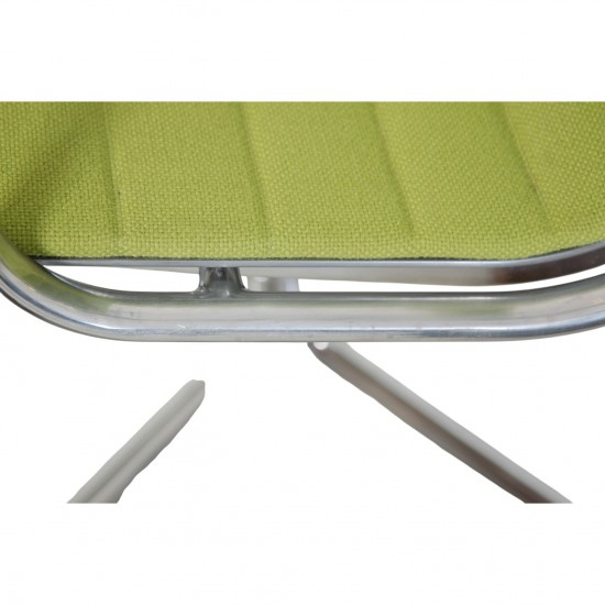Charles Eames EA108 stol i grønt stof 2019 (uden drej)