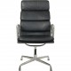 Charles Eames EA209 softpad stol i sort læder 2007