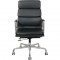 Charles Eames EA219 softpad kontorstol i sort læder 2006