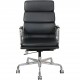Charles Eames EA219 softpad kontorstol i sort læder 2006
