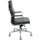 Charles Eames EA219 softpad kontorstol i sort læder 2006