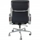 Charles Eames EA219 softpad kontorstol i sort læder 2006