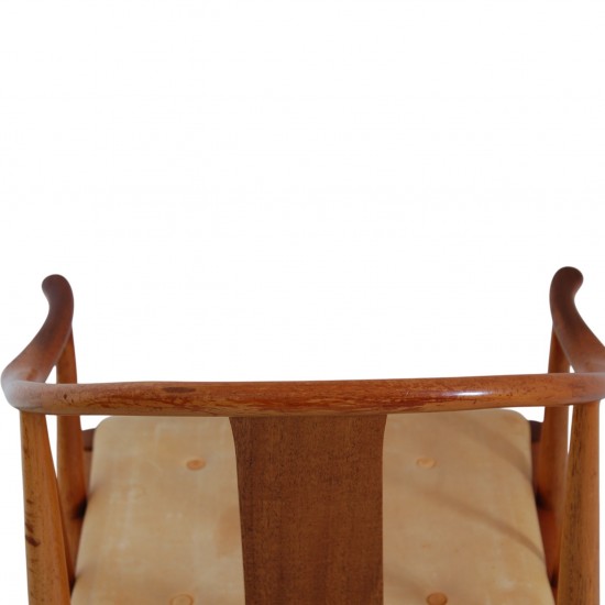 Sæt af 4 Hans Wegner Kina stole i mahogni 1985