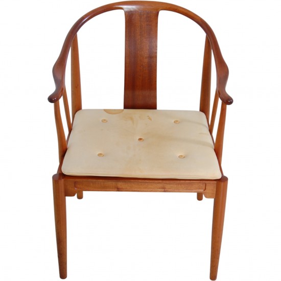 Sæt af 4 Hans Wegner Kina stole i mahogni 1985