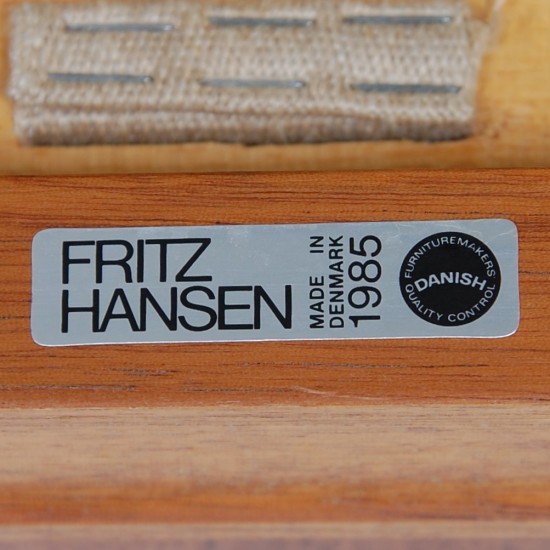 Sæt af 4 Hans Wegner Kina stole i mahogni 1985