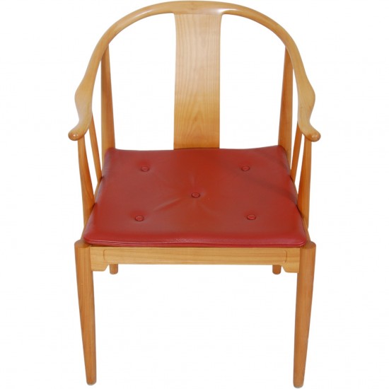 Sæt af 6 Hans Wegner Kina stole i kirsebærtræ 1990