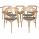 Sæt af 7 Hans Wegner PP583 stole i ask 1990'erne
