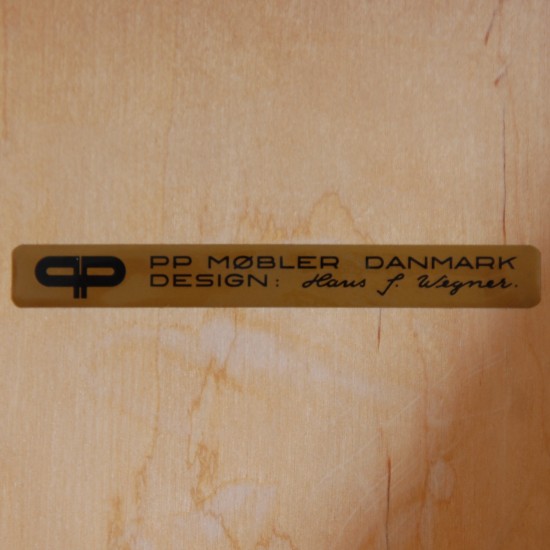 Sæt af 7 Hans Wegner PP583 stole i ask 1990'erne