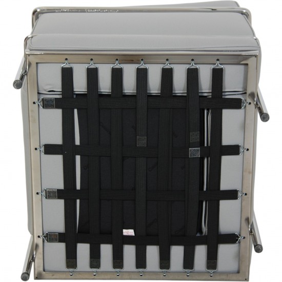 Le Corbusier LC2 stol i gråblåt stof 2010'erne