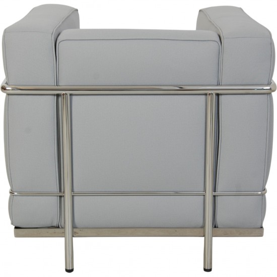 Le Corbusier LC2 stol i gråblåt stof 2010'erne