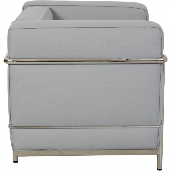 Le Corbusier LC2 stol i gråblåt stof 2010'erne