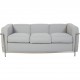 Le Corbusier LC2 3.personers sofa i gråblåt stof 2010'erne