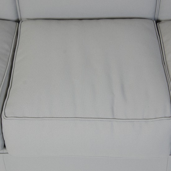Le Corbusier LC2 3.personers sofa i gråblåt stof 2010'erne