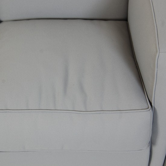 Le Corbusier LC2 3.personers sofa i gråblåt stof 2010'erne