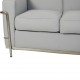 Le Corbusier LC2 3.personers sofa i gråblåt stof 2010'erne