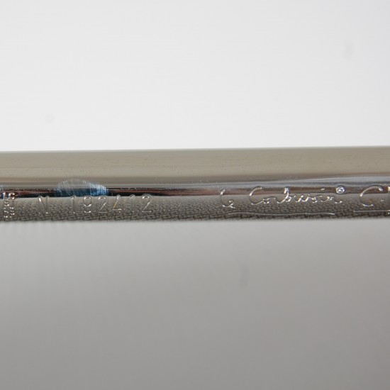 Le Corbusier LC2 3.personers sofa i gråblåt stof 2010'erne