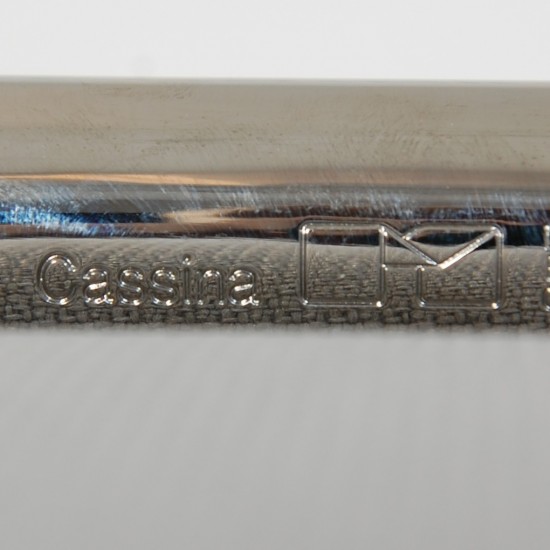 Le Corbusier LC2 3.personers sofa i gråblåt stof 2010'erne