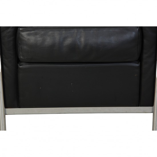 Le Corbusier LC2 stol i sort læder 2000'erne