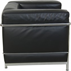 Le Corbusier LC2 stol i sort læder 2000'erne