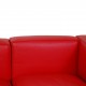 Le Corbusier LC2 3.personers sofa i rødt læder 2010'erne