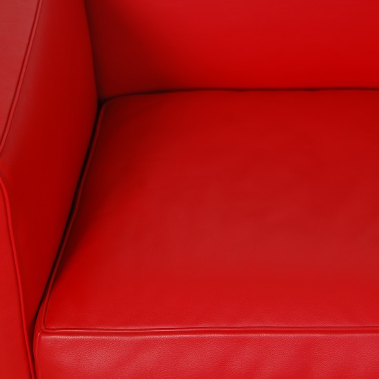 Le Corbusier LC2 3.personers sofa i rødt læder 2010'erne