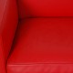 Le Corbusier LC2 3.personers sofa i rødt læder 2010'erne