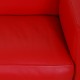 Le Corbusier LC2 3.personers sofa i rødt læder 2010'erne