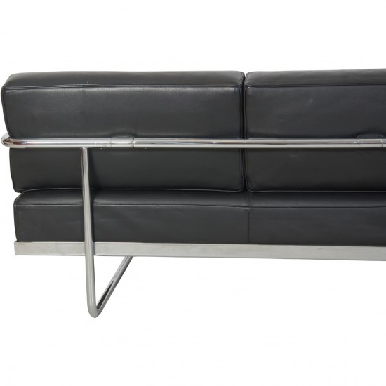 Le Corbusier LC5 3.personers sofa i sort læder 2010'erne