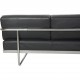 Le Corbusier LC5 3.personers sofa i sort læder 2010'erne
