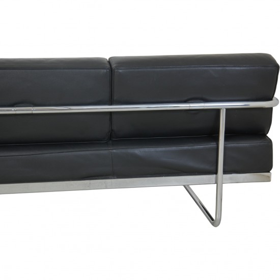 Le Corbusier LC5 3.personers sofa i sort læder 2010'erne