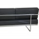 Le Corbusier LC5 3.personers sofa i sort læder 2010'erne