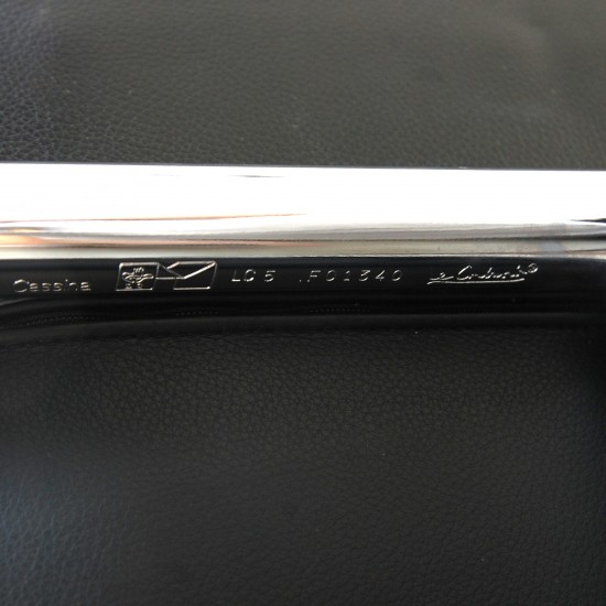 Le Corbusier LC5 3.personers sofa i sort læder 2010'erne