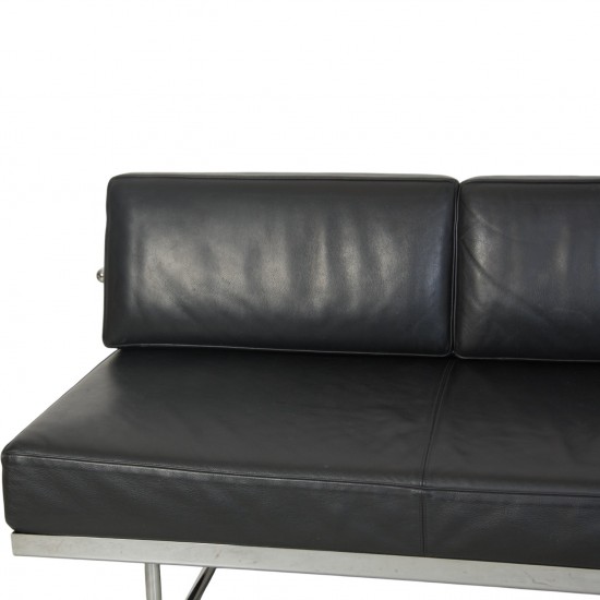 Le Corbusier LC5 3.personers sofa i sort læder 2010'erne