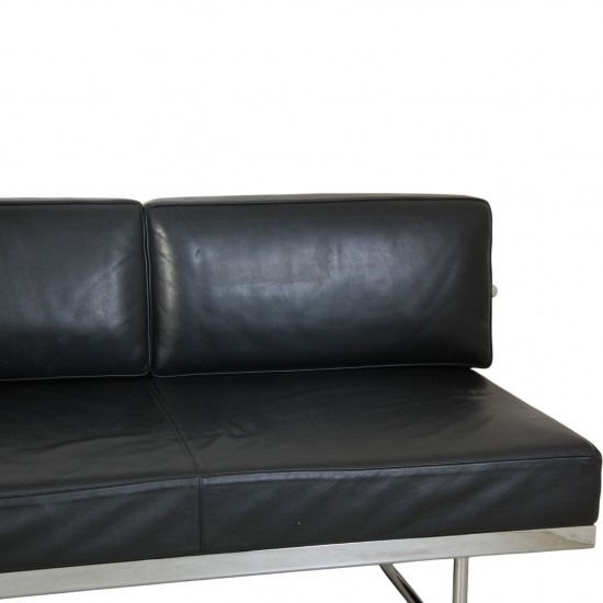 Le Corbusier LC5 3.personers sofa i sort læder 2010'erne