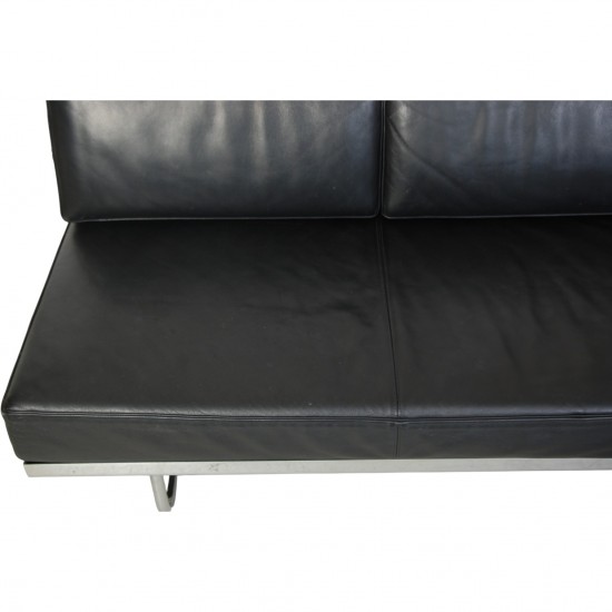 Le Corbusier LC5 3.personers sofa i sort læder 2010'erne