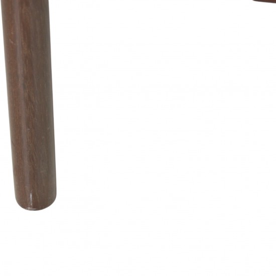 Ole Wanscher Colonial chair in mahogany and black leather 1980s