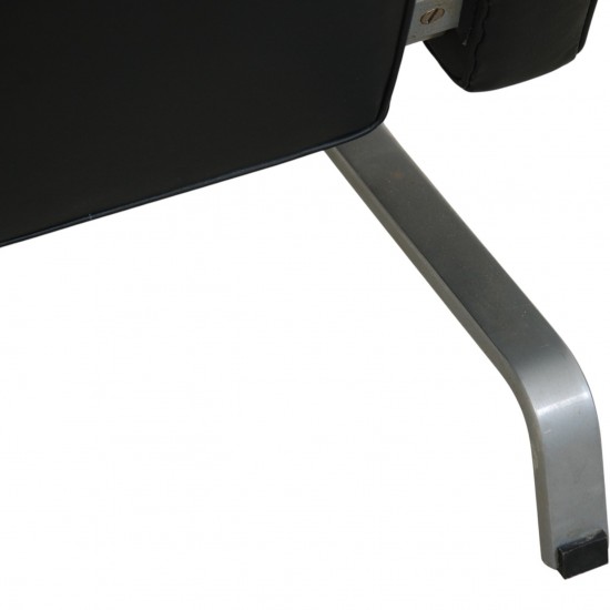 Poul Kjærholm PK31 stol i sort læder 1970'erne