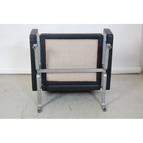 Poul Kjærholm PK31 stol i sort læder 1970'erne