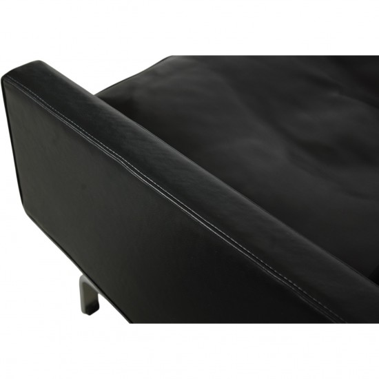 Poul Kjærholm PK31 stol i sort læder 1970'erne