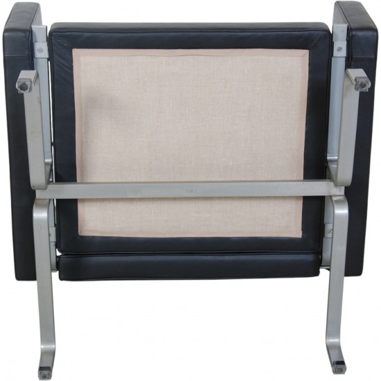 Poul Kjærholm PK31 stol i sort læder 1970'erne