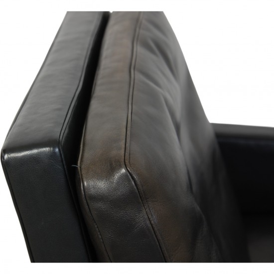 Poul Kjærholm PK31 stol i sort læder 1970'erne