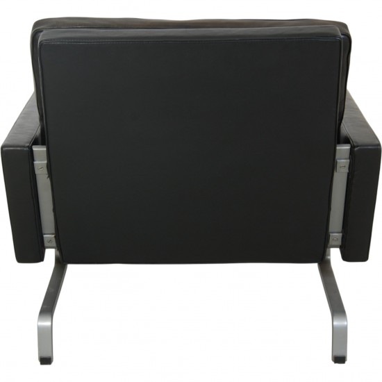 Poul Kjærholm PK31 stol i sort læder 1970'erne