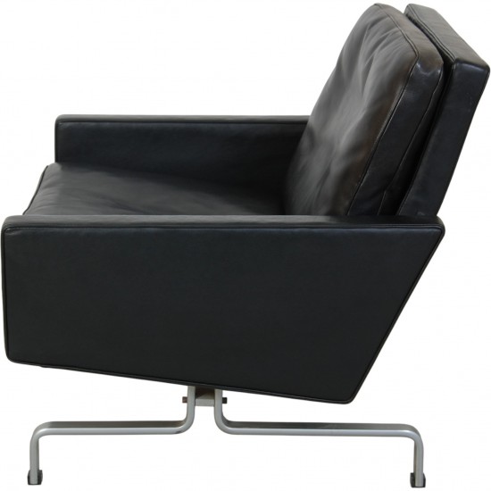 Poul Kjærholm PK31 stol i sort læder 1970'erne