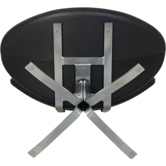 Erik Jørgensen Corona stol i sort læder 2020